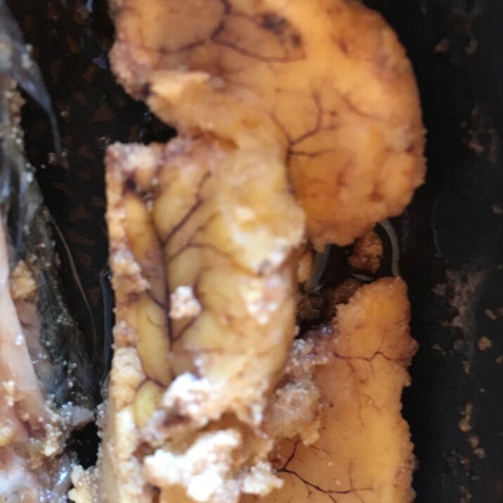 アジの卵の煮付け